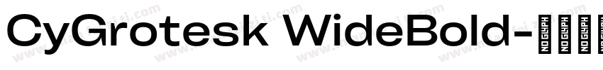 CyGrotesk WideBold字体转换